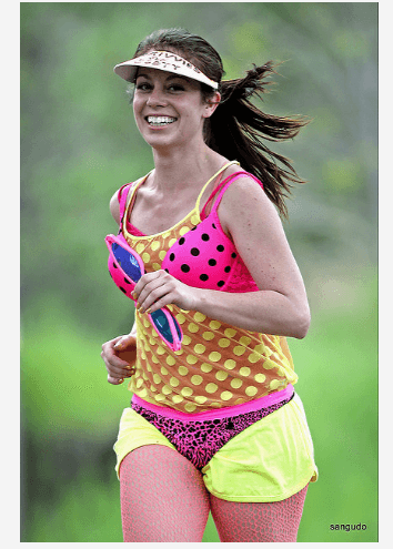 running with a smile