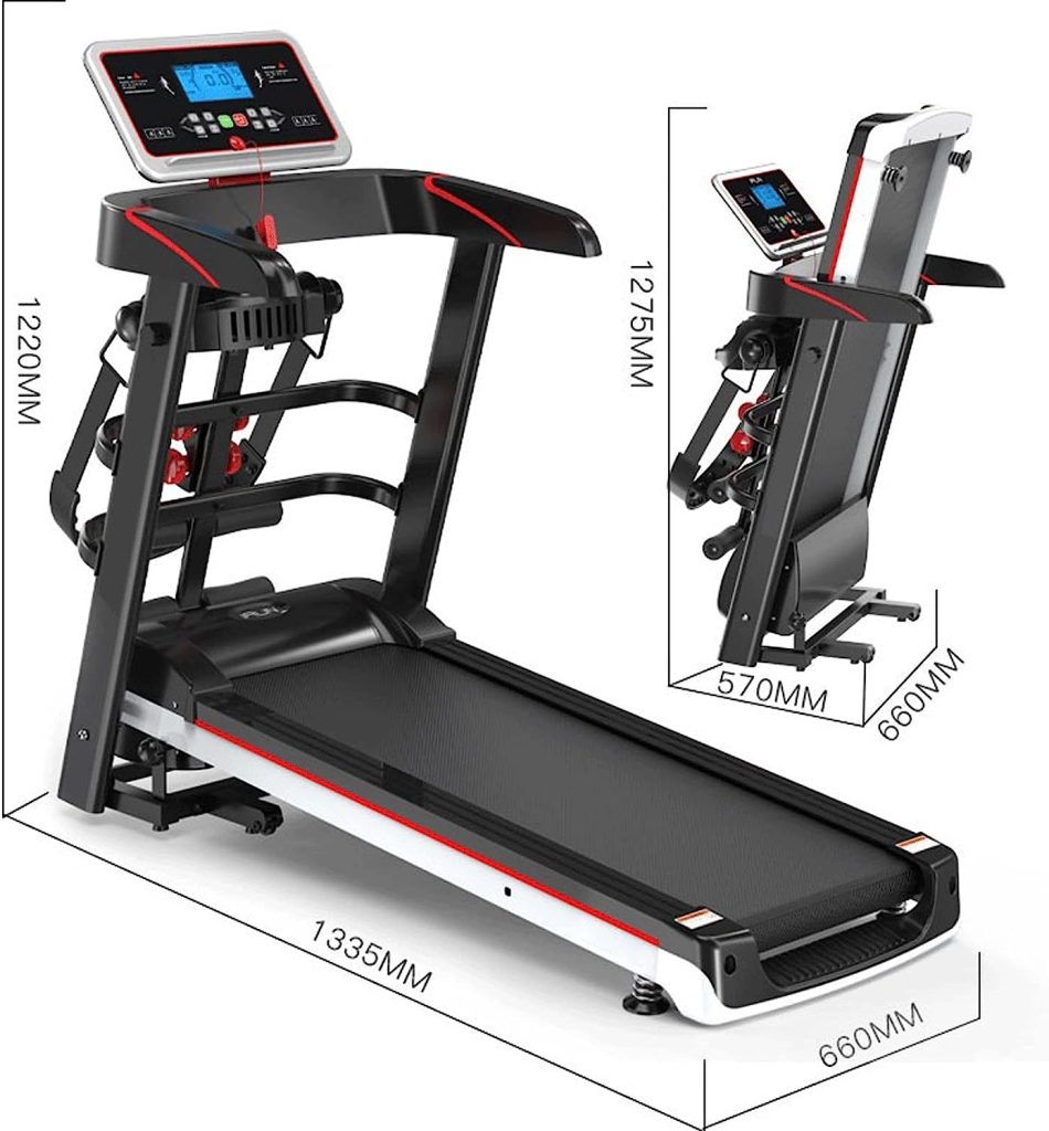 VEMART Treadmills for Home Treadmill Home Fitness Small Folding Multi-Function Mini Electric Treadmill Walking Machine