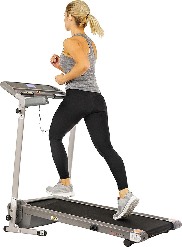 Sunny Health  Fitness Foldable Walking Treadmill - SF-T7942, Grey
