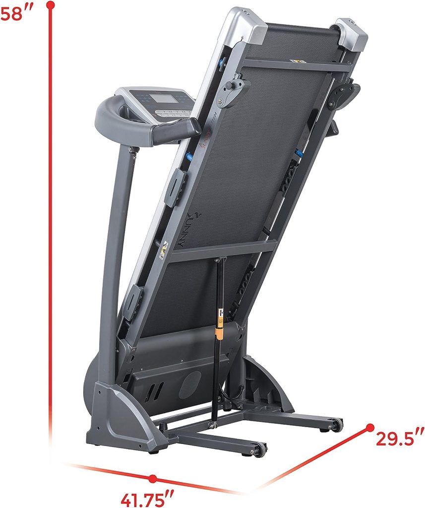 Sunny Health  Fitness SF-T7604 Motorized Treadmill, Grey