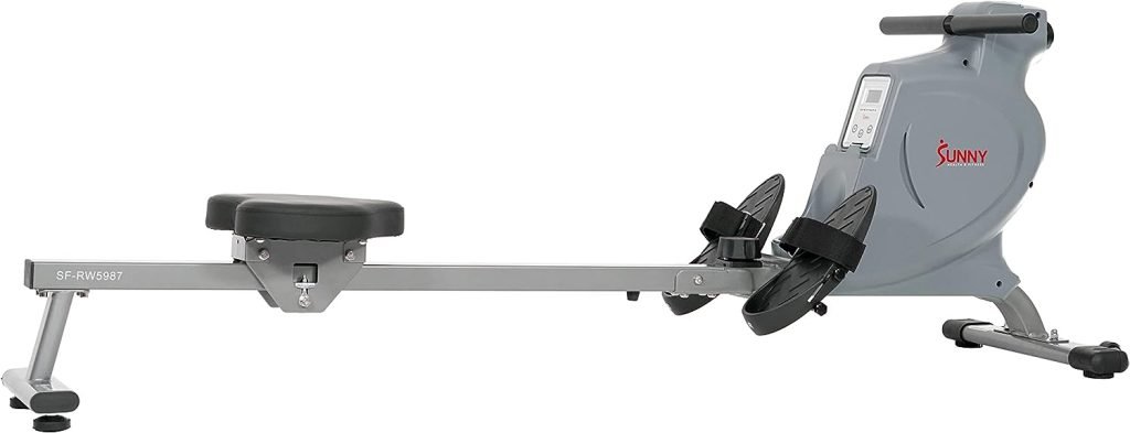 Sunny Health  Fitness Space Efficient Multi-Function Magnetic Rowing Machine